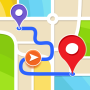 icon GPS Navigation, Map Directions (Navegação por GPS, toque de mapa)