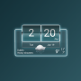 icon 3D flip clock & weather widget pack 4(Pacote de tema de relógio Flip 3D 04)