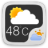icon BlackTransparent Style GO Weather EX(Widget do sistema BlackTransparent) 1.1
