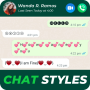 icon Chat Style - Font & Keyboard (Estilo de bate-papo - Fonte e teclado
)