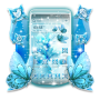 icon Flower Butterfly Glitter Theme Launcher(Flor Borboleta Glitter Tema Huckleberry: Arte de tênis para)