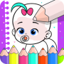 icon Coloring Babies(Bebês para colorir - livro de desenho de bebê fofo)
