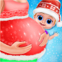 icon Pregnant Mom & Baby Christmas - Twins Newborn (Mamãe e bebê grávidos Natal - gêmeos)