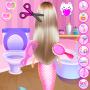 icon Princess Mermaid At Hair Salon(Princesa Sereia No Salão de Cabeleireiro Tiro na
)