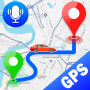 icon GPS Voice Navigation(voz GPS: Mapa ao vivo
)