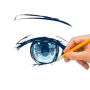 icon Drawing Eyes(Olhos de desenho)