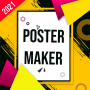 icon Poster maker with photo and text (Poster maker com foto e texto
)