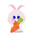 icon Bunny Animated Stickers(Coelhinha de animação Adesivo
) 1.4