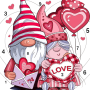 icon Love, Valentine's Day Color (Amor, Dia dos Namorados Cor)