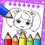 icon Princess Coloring And Drawing Book(Livro de colorir para bebês Jogos infantis)