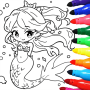 icon Mermaid Coloring:Mermaid games (Mermaid Coloring:Sereia games)