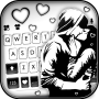 icon Young Couple Kiss(Young Couple Kiss Teclado Background
)