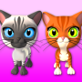 icon Talking 3 Friends Cats and Bunny(Falando 3 amigos gatos coelho)