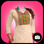 icon Woman Salwar Suit Photo Maker(Mulher, salwar, paleto, foto, fabricante)