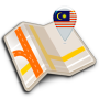 icon Map of Malaysia offline(Mapa da Malásia offline)