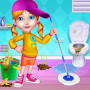 icon Home Cleanup(Minha bagunça na limpeza da casa)
