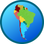 icon South America Map(Mapa da América do Sul Auxiliar de Redes de Geometria)