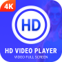 icon 4K HD Video Player | Video Full Screen (4K HD Video Player | Downloader de vídeo em tela cheia de)