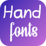 icon Hand Fonts(Fontes de mão para FlipFont)