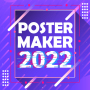 icon Poster Maker(Criador de pôsteres, designer de folhetos
)