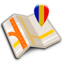 icon Map of Romania offline(Mapa de Roménia offline)