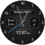 icon Black Leather HD Watch Face