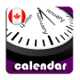 icon Calendar(Calendário 2021 do Canadá com)