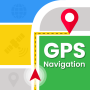 icon GPS Map Route Traffic Navigation(Mapas GPS Navegação: Direções)