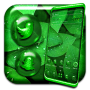 icon Green Leaf Water Drop Theme (Verde Água Folha Gota Tema
)