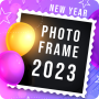 icon Happy New Year 2023(New Year Photo Frame 2023)