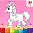 icon Unicorns Coloring Book(Livro de colorir para crianças Unicórnio) 1.9.4