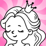 icon Girls Coloring book(Desenho de IA Jogo de colorir princesa)