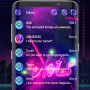icon Night Life SMS Theme(wa terbaru warna biru)