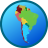 icon South America Map(Mapa da América do Sul Auxiliar de Redes de Geometria) 1.8.1