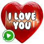 icon Love Stickers(ANIMADO EU TE AMO WAstickerApps Love and Hearts)