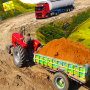 icon Farming Tractor Trolley Sim 3D