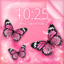 icon Pink Butterfly Live Wallpaper(Borboleta Rosa Papel De Parede Animado)