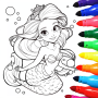 icon Mermaids Coloring(Mermaid Coloring:Sereia games)