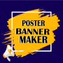 icon Poster Banner Maker(Criador de pôsteres, banner, flyer
)
