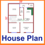 icon House Plan(Plano de casa com design
)