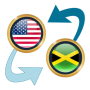 icon USD x JMD(Dólar norte-americano para dólar jamaicano)