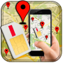 icon Mobile sim and Location Info(Celular, SIM e Informações de localização)