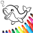 icon Fish and Dolphin coloring(Desenhos de golfinhos para colorir) 18.4.0