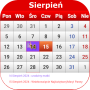 icon Polska Kalendarz 2025 (Calendário da Polônia 2025)