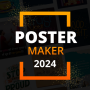 icon Poster Maker(Criador de pôsteres: AD Banner Maker)