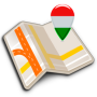 icon Map of Hungary offline(Mapa da Hungria offline)