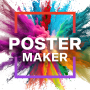icon Poster Maker(Folheto de entrega acessível, pôster e design gráfico)