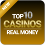 icon TOP 10 ONLINE CASINOS - REAL MONEY MOBILE CASINOS (TOP 10 casinos online - DINHEIRO REAL MOBILE CASINOS
)