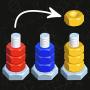 icon Sort puzzle - Nuts and Bolts (Sort quebra-cabeça - Porcas e Parafusos)
