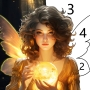 icon Fairytale Color by number game (Conto de fadas Cor por jogo de números)